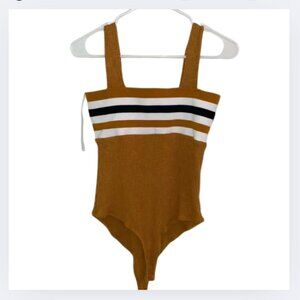 CHARLOTTE RUSSE Mustard sleeveless bodysuit